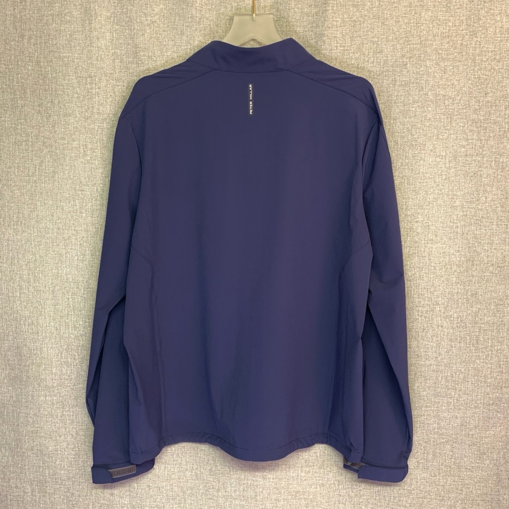 PETER MILLAR Contour Jacket — Full Zip Tailored Fit Windbreaker —  XL Navy Blue - Picture 3 of 9